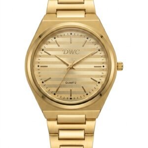 MRK Collection Two-Tone Crystal Gold Dial Watch