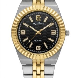 AquaTime Two-Tone Fluted Bezel Watch