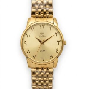 MSETA Gold-Tone Arabic Numeral Watch