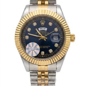 Rolex Datejust Style Two-Tone Blue Dial Watch